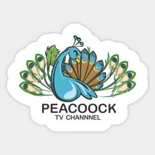 Peacock Channel TV design by Me Sticker